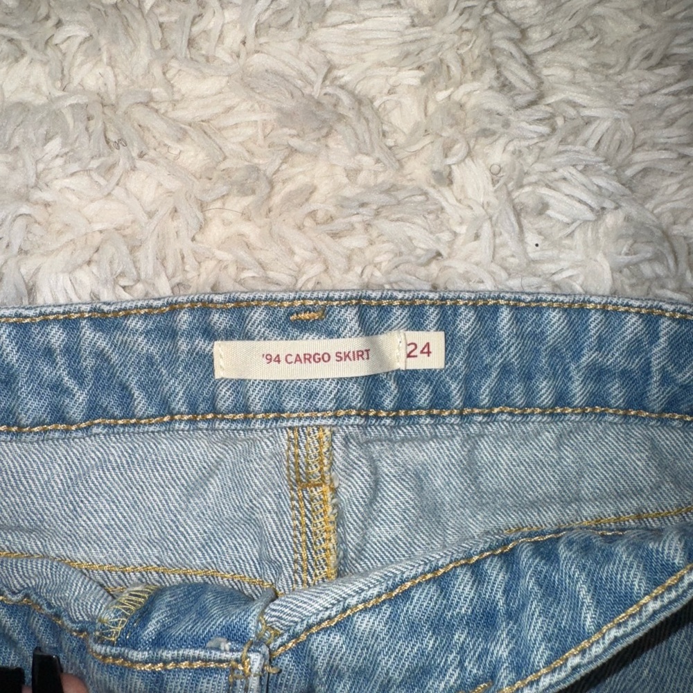 Levi's Light Blue Mini Skirt